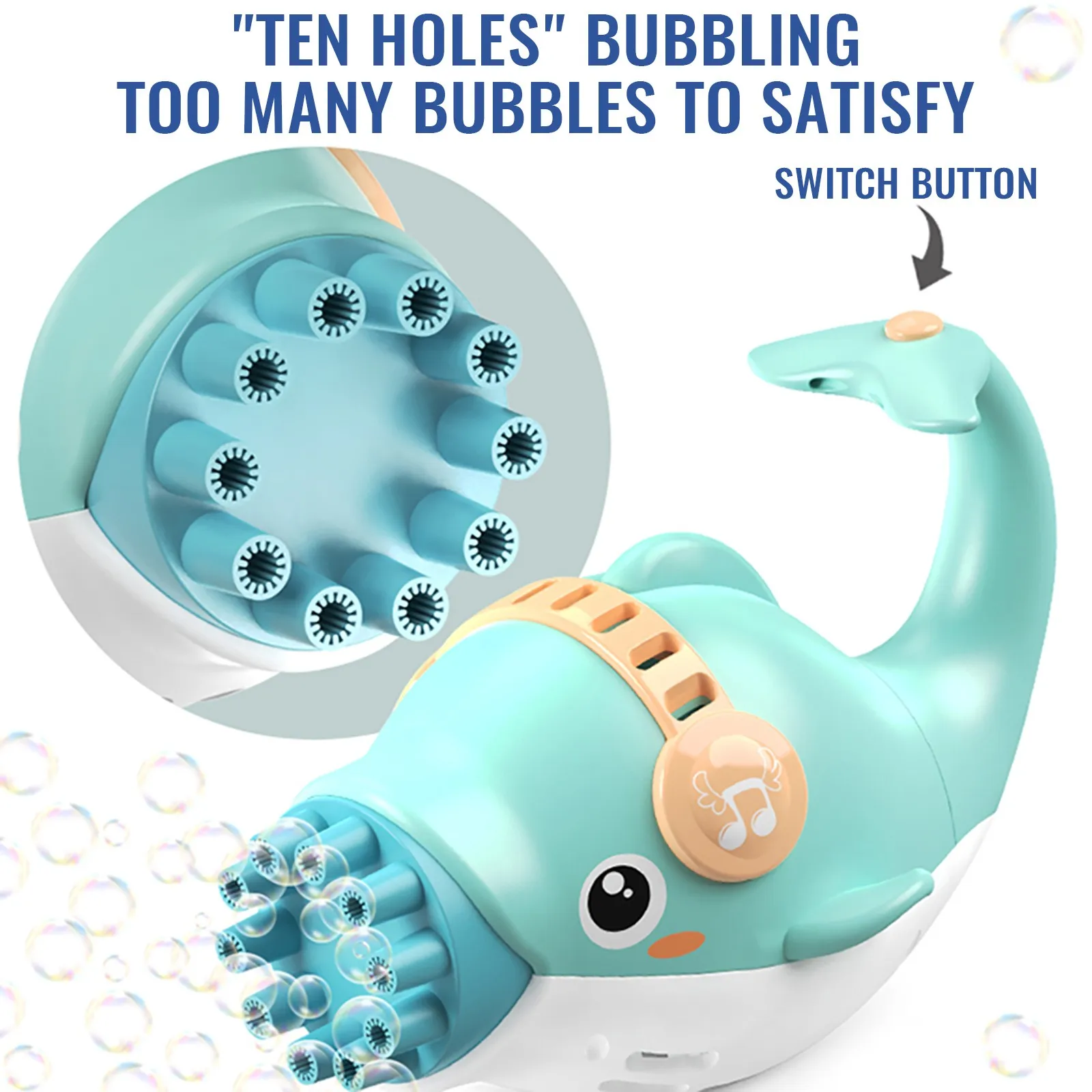 Bubble Blower Machine Toy Soap Water Bubble Gun Cartoon Water Gun Gift For Kids Fully automatic music dolphin Bubble Gun
Bubble Blower Machine Toy Soap Water Bubble Gun Cartoon Water Gun Gift For Kids Fully automatic music dolphin Bubble Gun
