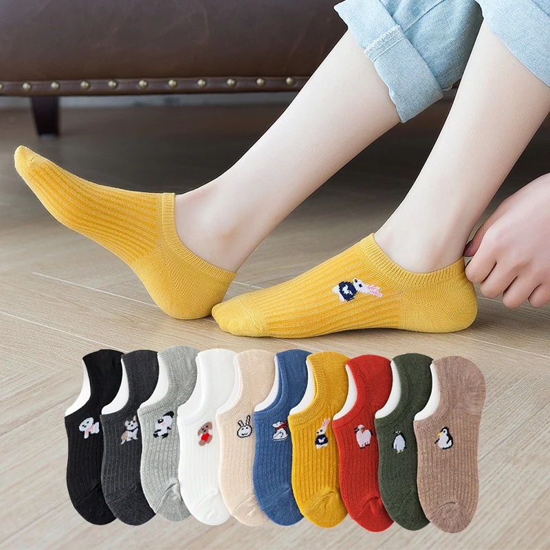 5 Pairs Kawaii Animal Print Women Socks Set Invisible Happy Fashion Ankle Funny Socks Set Girl Cotton Summer Slicone Non-slip
5 Pairs Kawaii Animal Print Women Socks Set Invisible Happy Fashion Ankle Funny Socks Set Girl Cotton Summer Slicone Non-slip