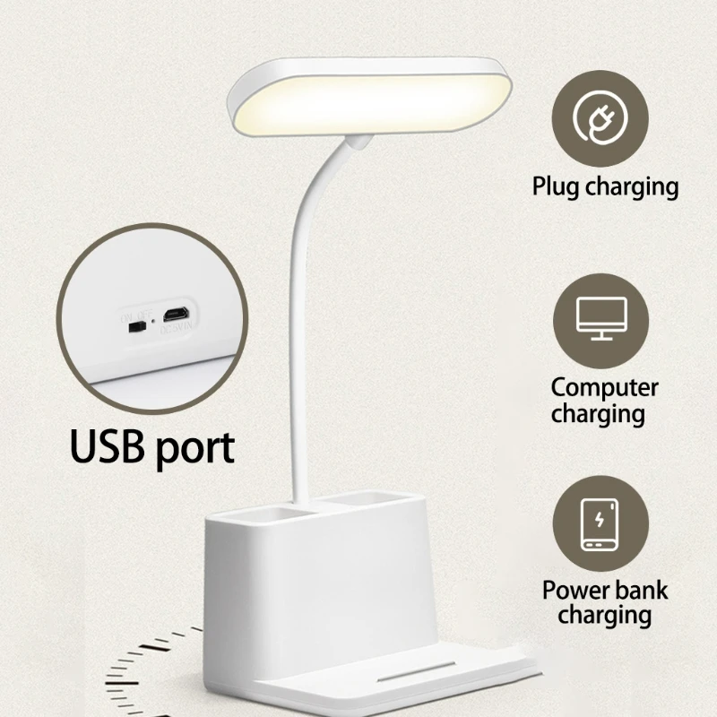 LED Desk Lights with Pen Holder Desk Lights for Computer Desktop White Rechargeable Eye-Caring for Kids Home Office Dorm
LED Desk Lights with Pen Holder Desk Lights for Computer Desktop White Rechargeable Eye-Caring for Kids Home Office Dorm