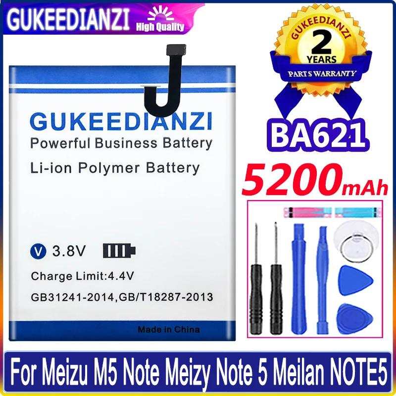 Аккумулятор GUKEEDIANZI 5200mAh BA621 для батарей Meizu Meilan Note5 M5 Note 5
Аккумулятор GUKEEDIANZI 5200mAh BA621 для батарей Meizu Meilan Note5 M5 Note 5