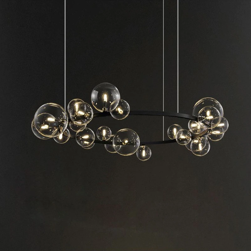 Modern Simple Magic Bean Transparent Glass Ball Bubble Living Room Chandelier LED G4 Lighting Bedroom Dining Room Pendant Lamp
Modern Simple Magic Bean Transparent Glass Ball Bubble Living Room Chandelier LED G4 Lighting Bedroom Dining Room Pendant Lamp