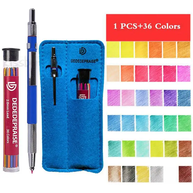 36 Colors Mechanical Pencil Set 2.0mm Writing Drawing 36 Colors Pencils Refill Leads Core Stationery School Office Supply
36 Colors Mechanical Pencil Set 2.0mm Writing Drawing 36 Colors Pencils Refill Leads Core Stationery School Office Supply