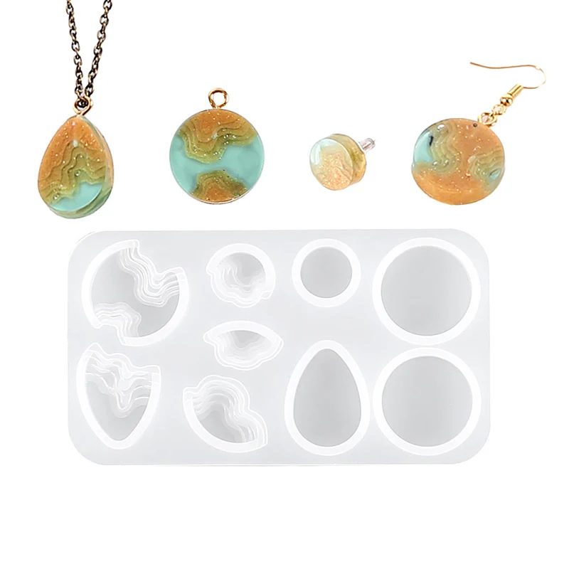 1pcs Resin Casting Molds For DIY Pendant Jewelry Making Mixed Style Silicone Epoxy Finding UV Tool Set Accessories Supplies
1pcs Resin Casting Molds For DIY Pendant Jewelry Making Mixed Style Silicone Epoxy Finding UV Tool Set Accessories Supplies