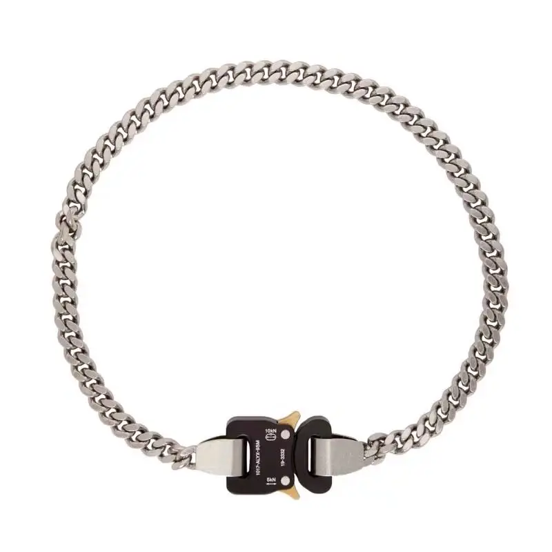 Alyx 1017 Necklaces Four Buckles 2021 Men Women Hip Hop ALYX 9SM Chain Necklace BUCKLES 4 EVER 1:1 High Quality Accessories
Alyx 1017 Necklaces Four Buckles 2021 Men Women Hip Hop ALYX 9SM Chain Necklace BUCKLES 4 EVER 1:1 High Quality Accessories