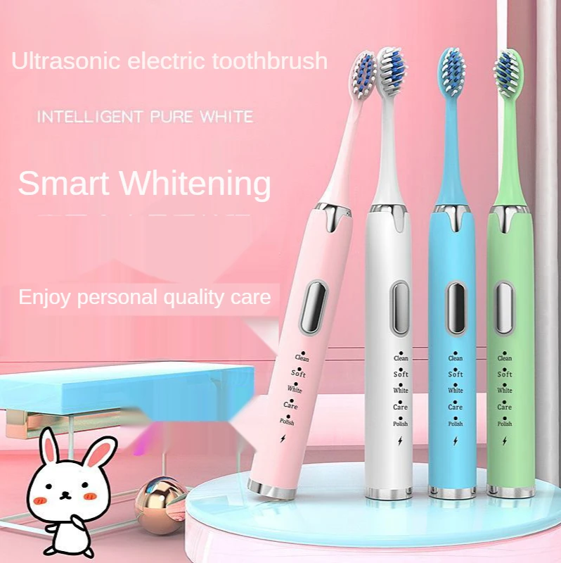 Electric Toothbrush USB Rechargeable Soft Hair Waterproof Whitening Relax Teeth Brush Ultrasonic Adult With Replacement Heads
Electric Toothbrush USB Rechargeable Soft Hair Waterproof Whitening Relax Teeth Brush Ultrasonic Adult With Replacement Heads