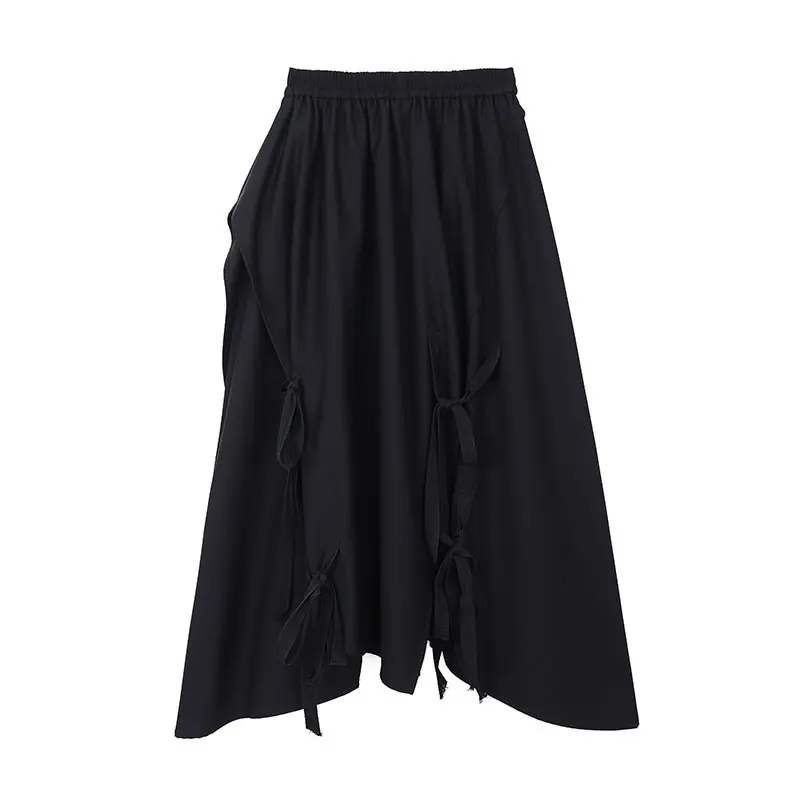 XITAO Irregular Bandage Bow Black Skirt Women Clothes 2021 Spring New Fashion Elastic Waist A Line Pleated Casual Skirt ZY6112
XITAO Irregular Bandage Bow Black Skirt Women Clothes 2021 Spring New Fashion Elastic Waist A Line Pleated Casual Skirt ZY6112