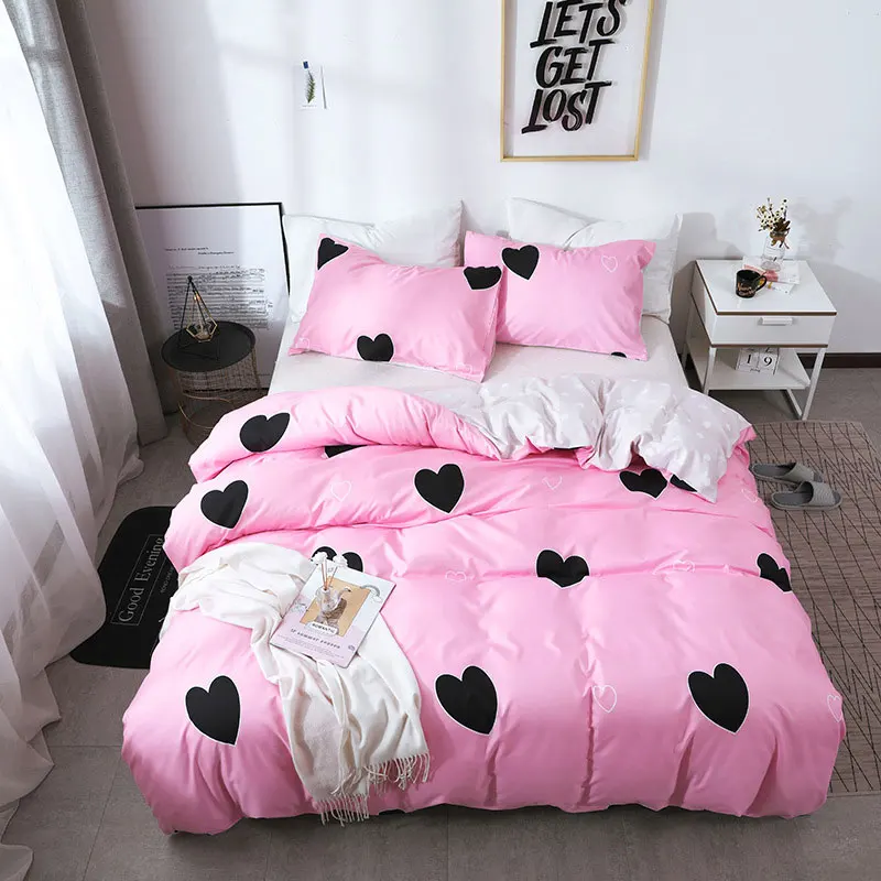 Bedding Duvet Cover Set With Love Heart Comforter Quilt And Pillow Case Twin/Queen/King Size Bedclothes Home Hotel Use
Bedding Duvet Cover Set With Love Heart Comforter Quilt And Pillow Case Twin/Queen/King Size Bedclothes Home Hotel Use