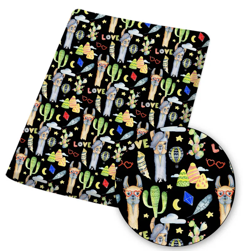 Polyester Cotton Fabric Sewing Fabric Colorful Panda Alpaca Drangon Printed Cloth Dress Making Handmade Mask DIY Crafts Supplies 
Polyester Cotton Fabric Sewing Fabric Colorful Panda Alpaca Drangon Printed Cloth Dress Making Handmade Mask DIY Crafts Supplies