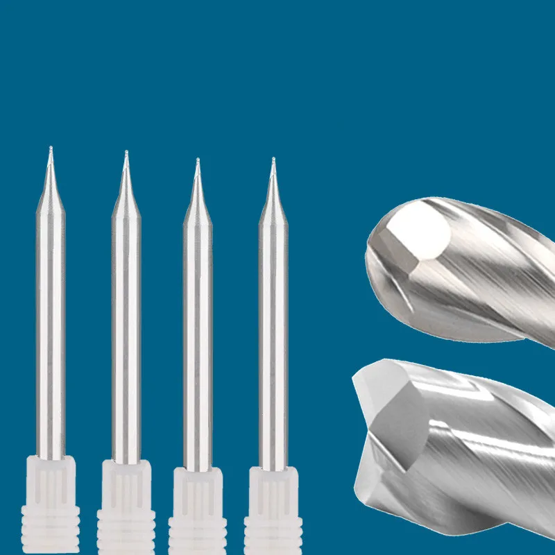 5pcs 0.2-0.9MM Miniature CNC Aluminum Engraving jewelry cutting tool Tungsten Carbide small Micro Diameter Ball nose End Mill
5pcs 0.2-0.9MM Miniature CNC Aluminum Engraving jewelry cutting tool Tungsten Carbide small Micro Diameter Ball nose End Mill