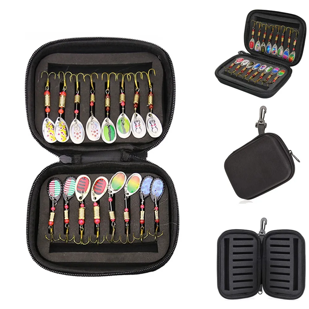 16pcs Weighted Fishing Spoons Lures Baits Set High Carbon Steel + Copper For Casting Spinner Fishing Bait With Storage Bag Case
16pcs Weighted Fishing Spoons Lures Baits Set High Carbon Steel + Copper For Casting Spinner Fishing Bait With Storage Bag Case