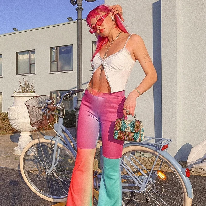 Waatfaak Contrast Patchwork Streetwear Flare Pants Y2K Baggy High Waist Sweatpants Joggers Hippie Summer Capri Trousers Cargo
Waatfaak Contrast Patchwork Streetwear Flare Pants Y2K Baggy High Waist Sweatpants Joggers Hippie Summer Capri Trousers Cargo