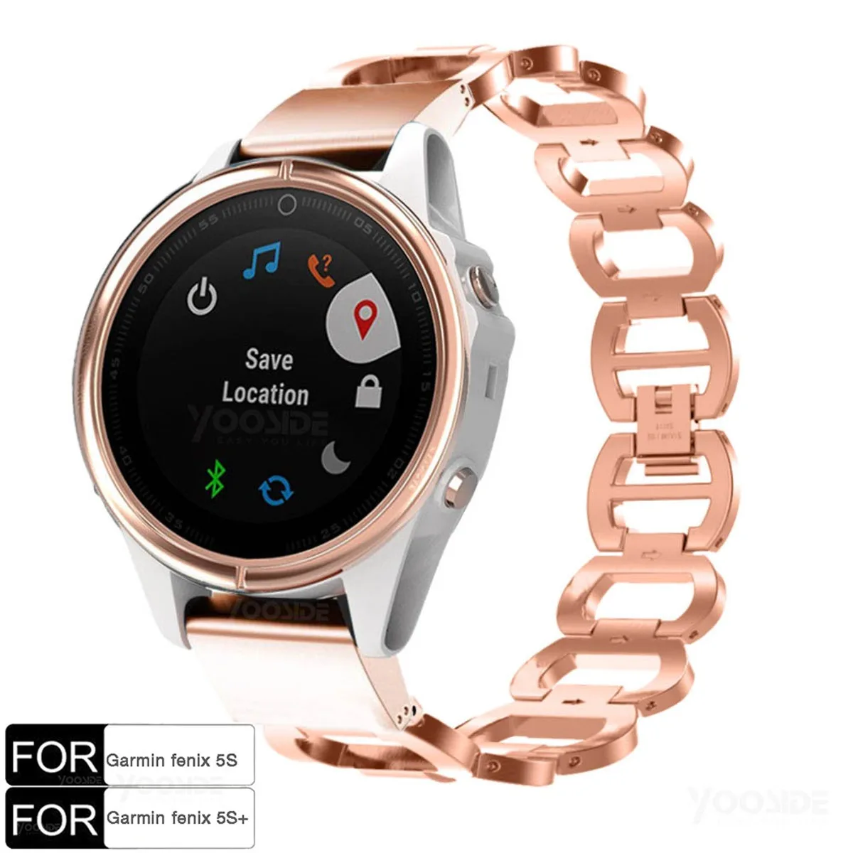 Ремешок Fenix 6S QuickFit для наручных часов из полированной нержавеющей стали 20