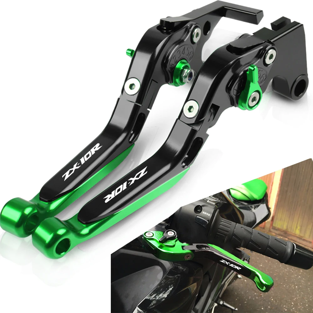 Для Kawasaki ZX10R ZX-10R 2004 2005 CNC мотоциклетные регулируемые складные рычаги тормозной