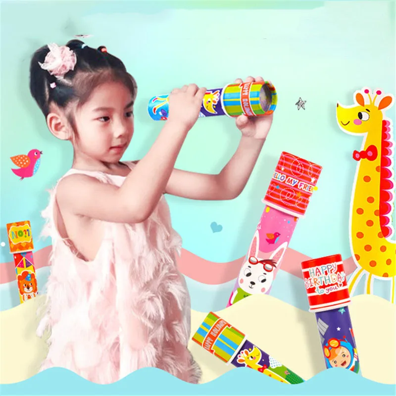 Children DIY Polyprism Magic Rotating Kaleidoscope Cartoon Animal Classic Kindergarten Handmade Toy for Girls Boys Gifts Box
Children DIY Polyprism Magic Rotating Kaleidoscope Cartoon Animal Classic Kindergarten Handmade Toy for Girls Boys Gifts Box