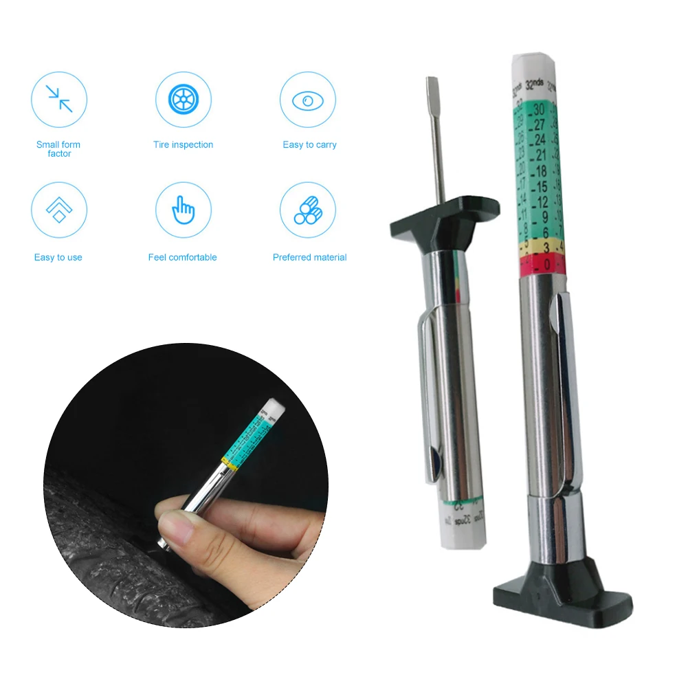25mm Tyre Tread Depth Gauge Metric Standard Measures Tester Car Bike Motor Truck Check Tester
25mm Tyre Tread Depth Gauge Metric Standard Measures Tester Car Bike Motor Truck Check Tester