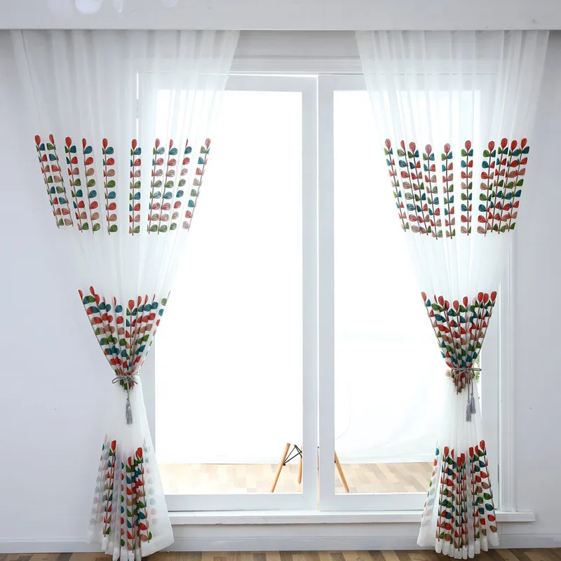 BILEEHOME Modern Towel Tulle Embroidered Window Screen Fresh Pastoral Leaf Curtain For Living Room Beadroom Sheer Curtain Drapes
BILEEHOME Modern Towel Tulle Embroidered Window Screen Fresh Pastoral Leaf Curtain For Living Room Beadroom Sheer Curtain Drapes