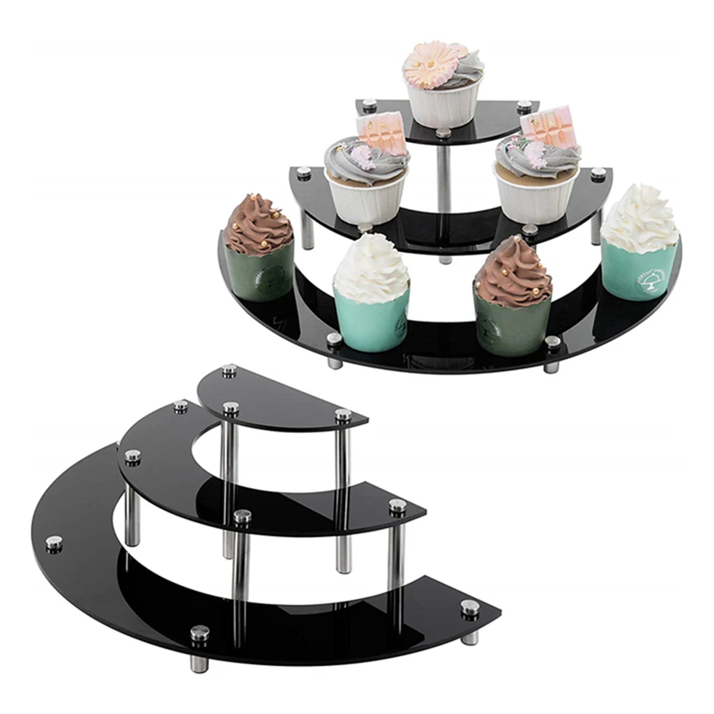 3 Слои черный полукруг Акриловые Ювелирные изделия Дисплей Подставка для зарядки Органайзер кекс Дисплей полка
3 Слои черный полукруг Акриловые Ювелирные изделия Дисплей Подставка для зарядки Органайзер кекс Дисплей полка