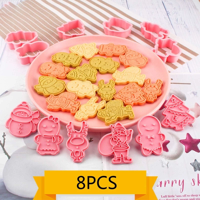 Christmas Biscuit Stamper Plastic Fondant Mold Cookie Embossing Mold Pastry Making Supplies Kitchen Baking Tools
Christmas Biscuit Stamper Plastic Fondant Mold Cookie Embossing Mold Pastry Making Supplies Kitchen Baking Tools