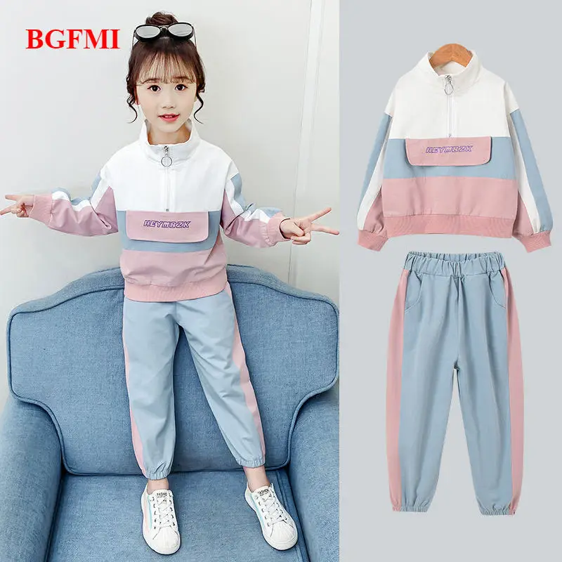 Teen Spring Summer Tracksuit Kids Sportswear Fashion Big Girls Windproof Sports Semi-high Collar Letter Zipper Clothing Set
Teen Spring Summer Tracksuit Kids Sportswear Fashion Big Girls Windproof Sports Semi-high Collar Letter Zipper Clothing Set
