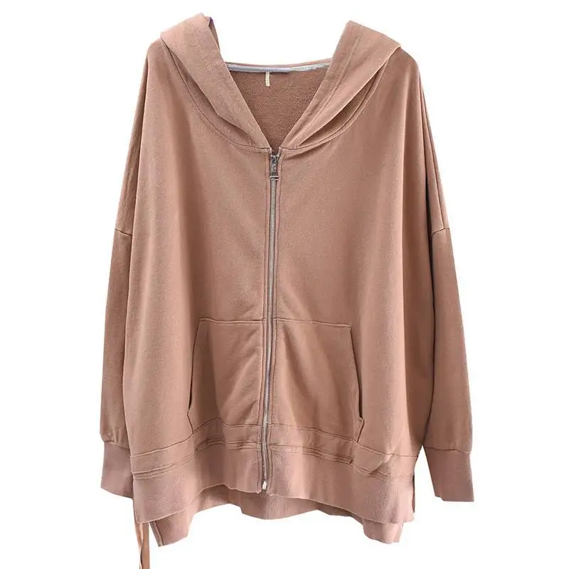 Plus Size Women Oversize Thin Long Sleeve Cotton Hoodie Zipper Hooded Outerwear Loose Slim Waist Casual Pullover Coat
Plus Size Women Oversize Thin Long Sleeve Cotton Hoodie Zipper Hooded Outerwear Loose Slim Waist Casual Pullover Coat