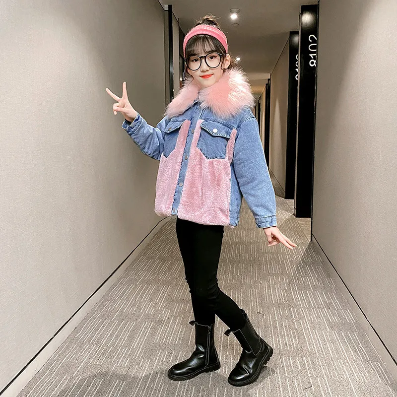 Girls Baby's Coat Jacket Outwear Pink Elegant Thicken Winter Plus Velvet Warm Fleece Sport Cotton Outfits Children's Clothing
Girls Baby's Coat Jacket Outwear Pink Elegant Thicken Winter Plus Velvet Warm Fleece Sport Cotton Outfits Children's Clothing