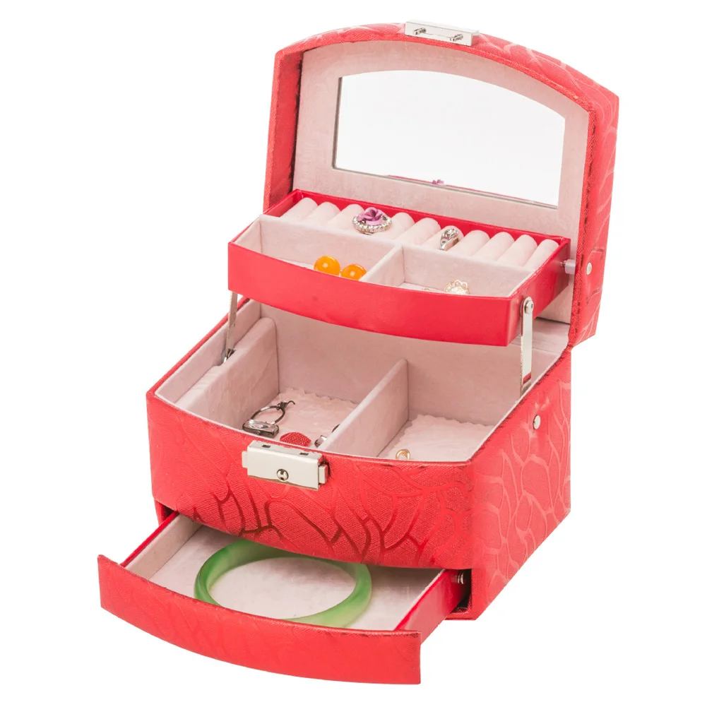 Automatic Leather Jewelry Box Three-layer Storage Box For Women Necklace Earring Ring Cosmetic Organizer Casket For Decorations
Automatic Leather Jewelry Box Three-layer Storage Box For Women Necklace Earring Ring Cosmetic Organizer Casket For Decorations