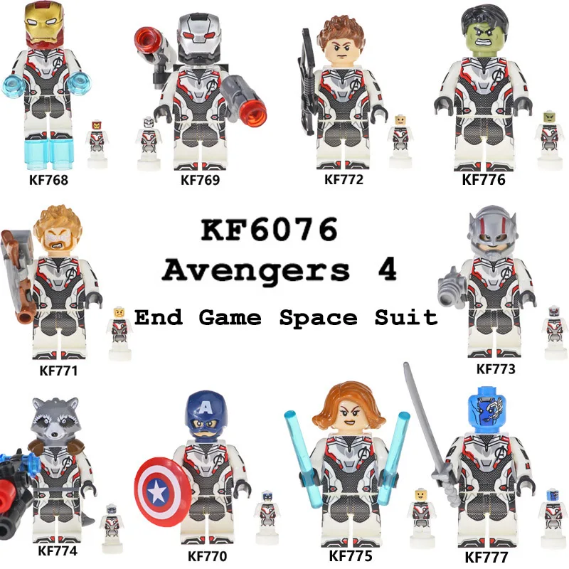 KF6076 theAvengersing Alliance Matched Legoing Hero series Iron maning beauty team Raytheon енот Халк сборные блоки