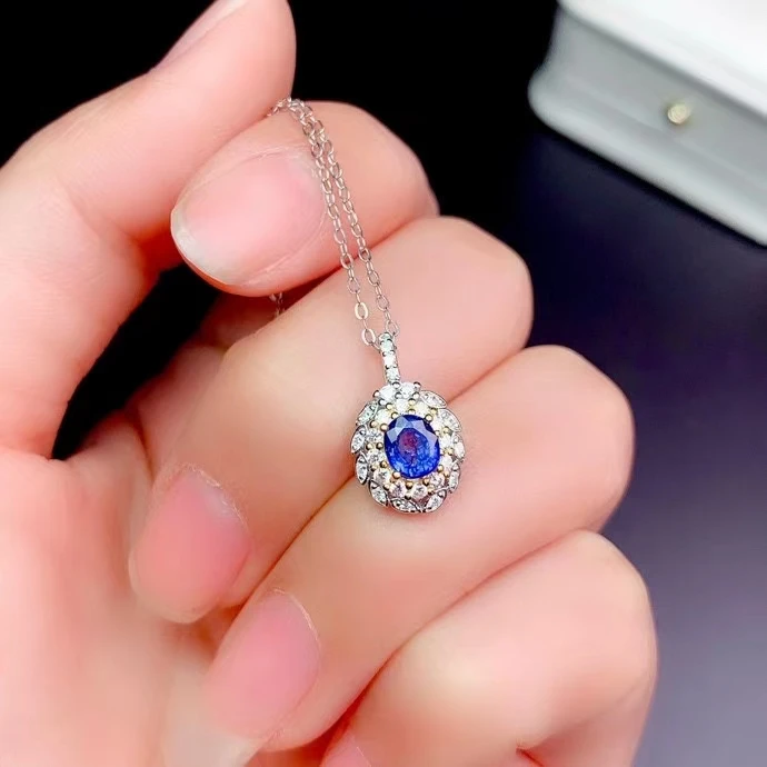 CoLife Jewelry Beautiful Sapphire Pendant for Girl 4mm*5mm Natural Blue Sapphire Necklace Pendant Brithday Gift for Girlfriend
CoLife Jewelry Beautiful Sapphire Pendant for Girl 4mm*5mm Natural Blue Sapphire Necklace Pendant Brithday Gift for Girlfriend
