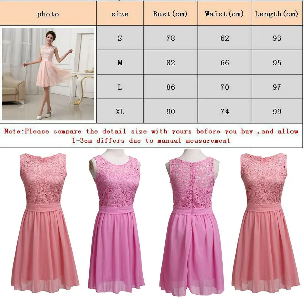 Women Lace Short Dress Cocktail Party Evening Formal Ball Gown Prom Mini Dresses
Women Lace Short Dress Cocktail Party Evening Formal Ball Gown Prom Mini Dresses