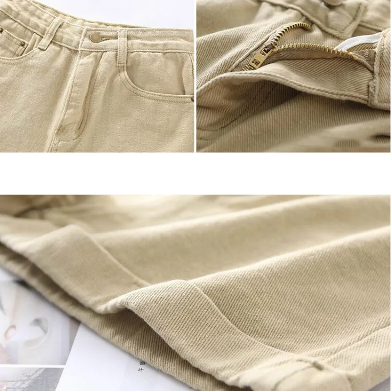 Shorts Women Solid Denim Simple Casual Roll Up Hem Regular Slim Wide-leg Korean Fashion Womens Female Chic Streetwear Soft Daily
Shorts Women Solid Denim Simple Casual Roll Up Hem Regular Slim Wide-leg Korean Fashion Womens Female Chic Streetwear Soft Daily