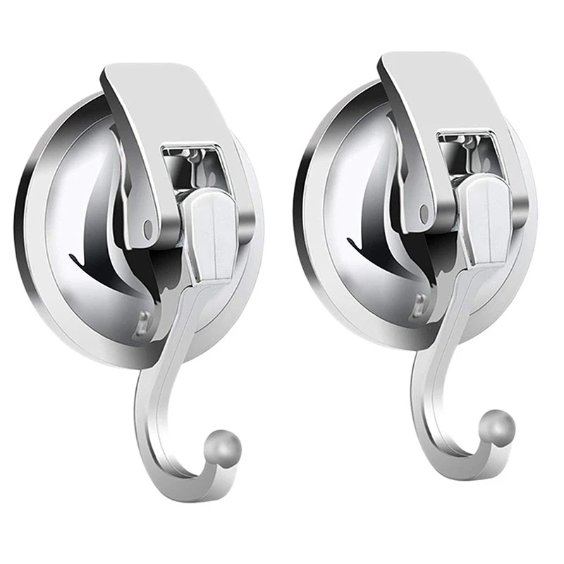 Practical Heavy Duty Vacuum Suction Cup Hooks (2 Pack) Specialized For Kitchen Bathroom Restroom Organization 
Practical Heavy Duty Vacuum Suction Cup Hooks (2 Pack) Specialized For Kitchen Bathroom Restroom Organization
