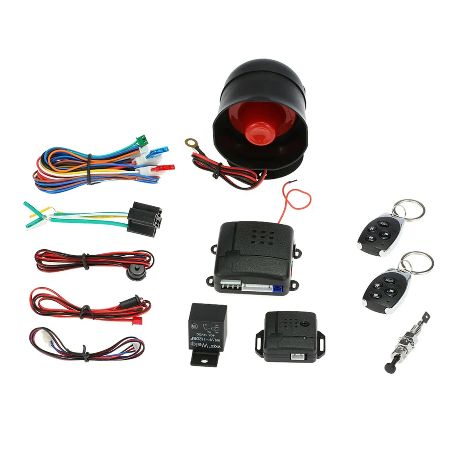 Universal 1-Way Car Alarm Vehicle System Protection Security System Keyless Entry Siren + 2 Remote Control Burglar Alarm
Universal 1-Way Car Alarm Vehicle System Protection Security System Keyless Entry Siren + 2 Remote Control Burglar Alarm