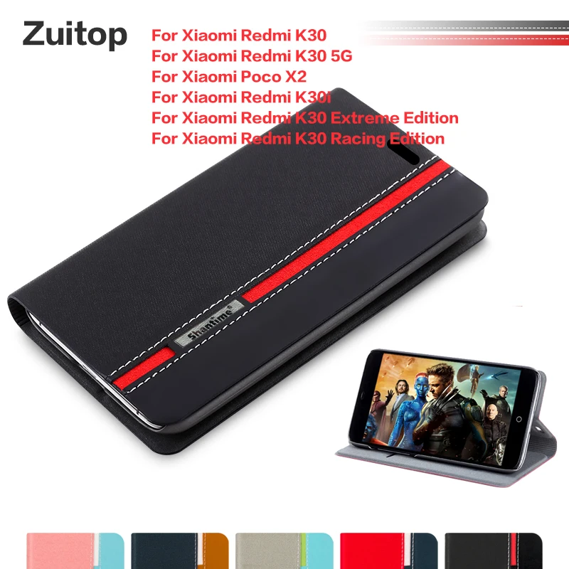Кожаный чехол для телефона Xiaomi Redmi K30 5G K30i Extreme Edition Racing Poco X2 чехол|Чехлы-портмоне| |