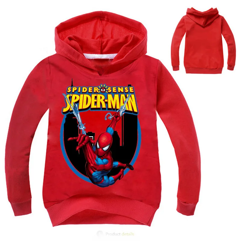 New Hooded spiderman children sweatshirts for girl Spring Clothes boys long sleeve t-shirt spider man hoodie costume kids shirts
New Hooded spiderman children sweatshirts for girl Spring Clothes boys long sleeve t-shirt spider man hoodie costume kids shirts