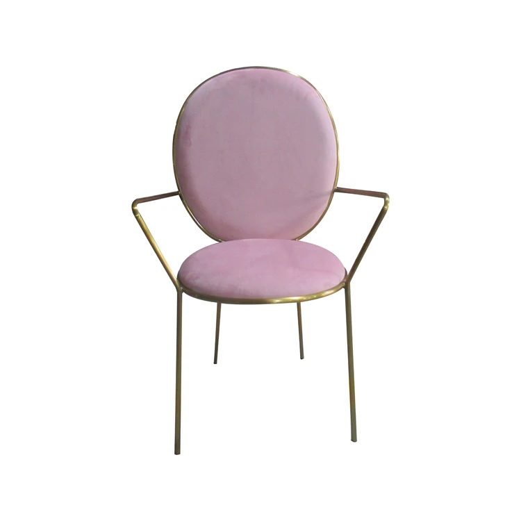 New Style Stainless Steel Chairs Throne Fabric Pink Velvet patchwork fabric plastic Dining Chair for sale
New Style Stainless Steel Chairs Throne Fabric Pink Velvet patchwork fabric plastic Dining Chair for sale
