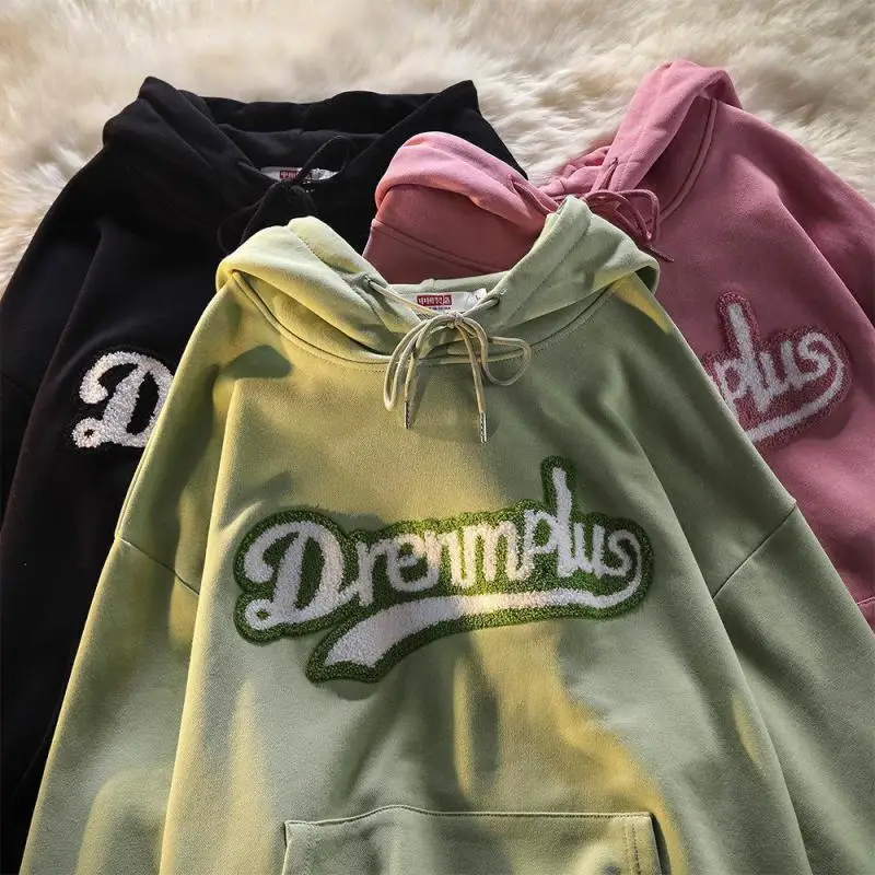 2021 Autumn Tide Brand Long-sleeved Fake Two-piece Sweater American Retro Letter Flocking Terry Casual Men's And Women's Hoodie
2021 Autumn Tide Brand Long-sleeved Fake Two-piece Sweater American Retro Letter Flocking Terry Casual Men's And Women's Hoodie