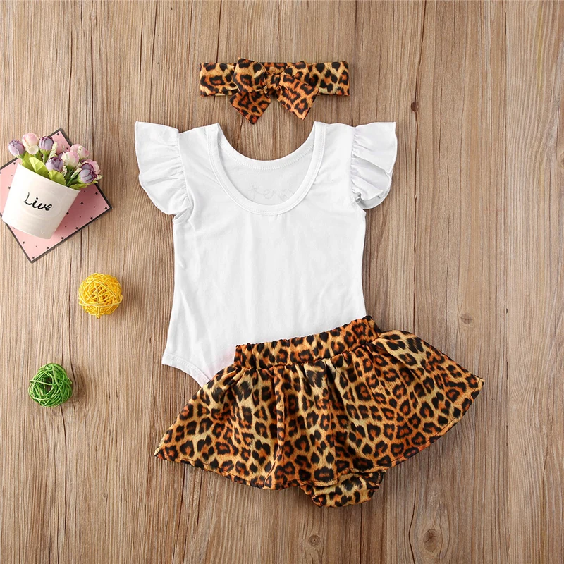 Newest Summer Toddler Infant Baby Girl Cotton Casual Outfits Set Letter Bodysuit+Leopard Shorts+Headband Cute Baby Clothes
Newest Summer Toddler Infant Baby Girl Cotton Casual Outfits Set Letter Bodysuit+Leopard Shorts+Headband Cute Baby Clothes