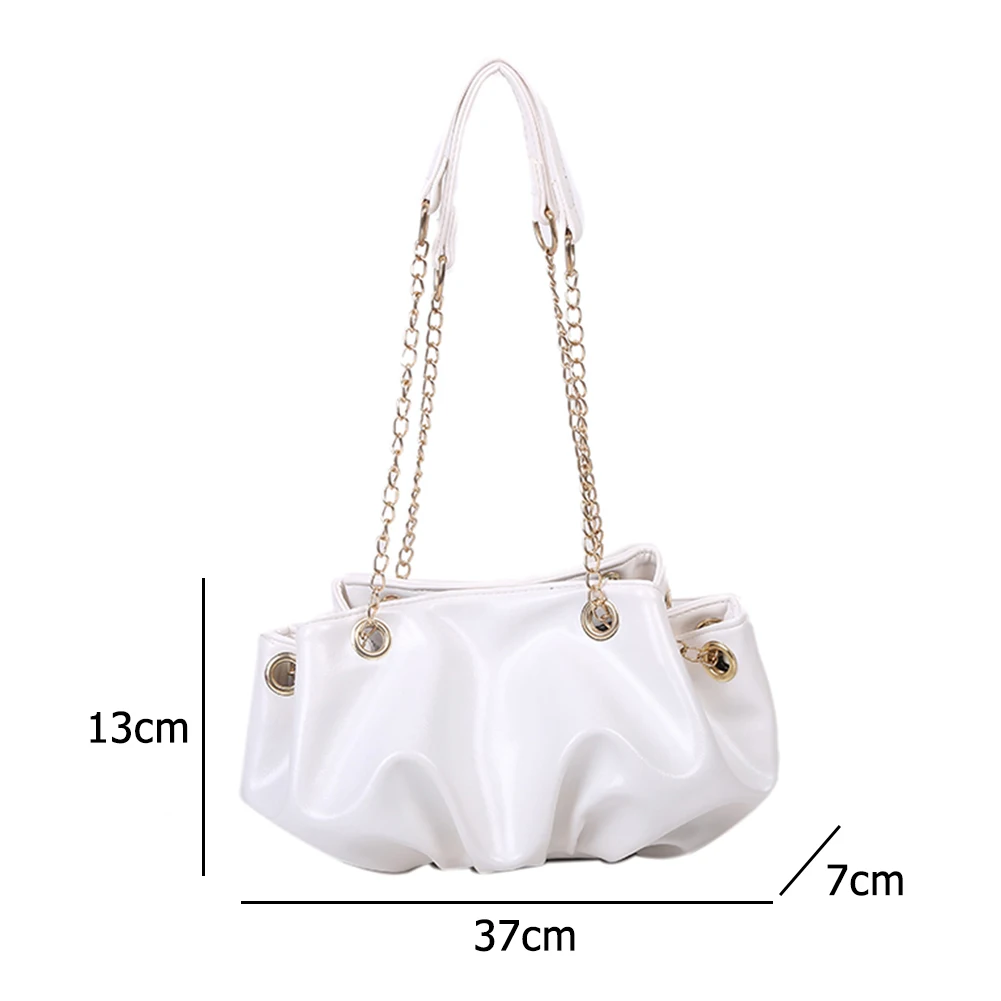 Fashion Pleated Crossbody Bags For Women 2020 Hot Solid Color Shoulder Handbags Casual Female Girls Chain Bucket Messenger Pouch 
Fashion Pleated Crossbody Bags For Women 2020 Hot Solid Color Shoulder Handbags Casual Female Girls Chain Bucket Messenger Pouch