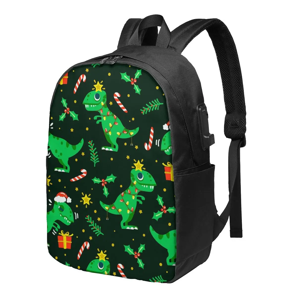 Christmas Dinosaur Backpacks Candy Tree Unique Charging USB Commuter Backpack Teen Durable Bags
Christmas Dinosaur Backpacks Candy Tree Unique Charging USB Commuter Backpack Teen Durable Bags