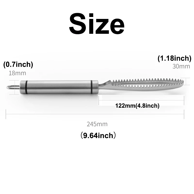 Efficient Fish Scales Scraping Stainless Scaler for Fish Cleaning Tools Fish Skin Brush Fish Tongs Tweezers Scaler Fishing Tools
Efficient Fish Scales Scraping Stainless Scaler for Fish Cleaning Tools Fish Skin Brush Fish Tongs Tweezers Scaler Fishing Tools