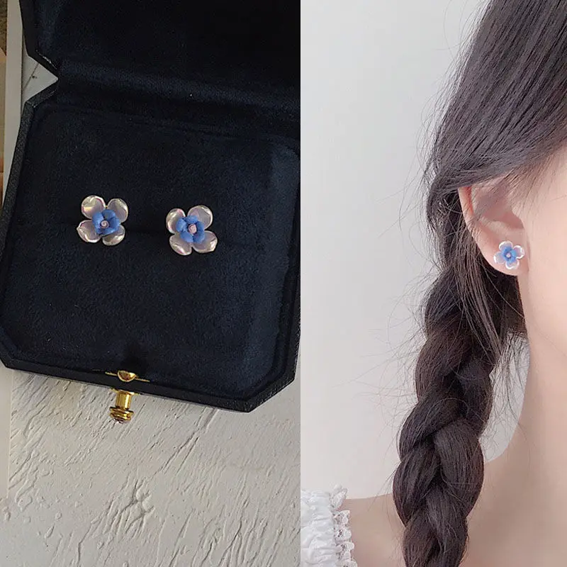 Japan Lake Blue Small and Lovely Flower Earrings 925 Silver Needle Earrings Sweet Eardrops 2021 acrylic
Japan Lake Blue Small and Lovely Flower Earrings 925 Silver Needle Earrings Sweet Eardrops 2021 acrylic