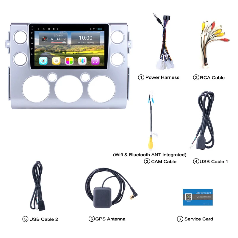 2G RAM Android 10 Car Head Unit Radio Audio GPS Multimedia Player For Toyota FJ CRUISER 2007 2008 2009 2010 2011-2018
2G RAM Android 10 Car Head Unit Radio Audio GPS Multimedia Player For Toyota FJ CRUISER 2007 2008 2009 2010 2011-2018