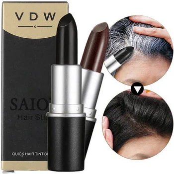 4.5g Black Brown One-Time Hair dye Instant Gray Root Coverage Hair Color Cream Stick Temporary Cover Up White Hair Colour Dye