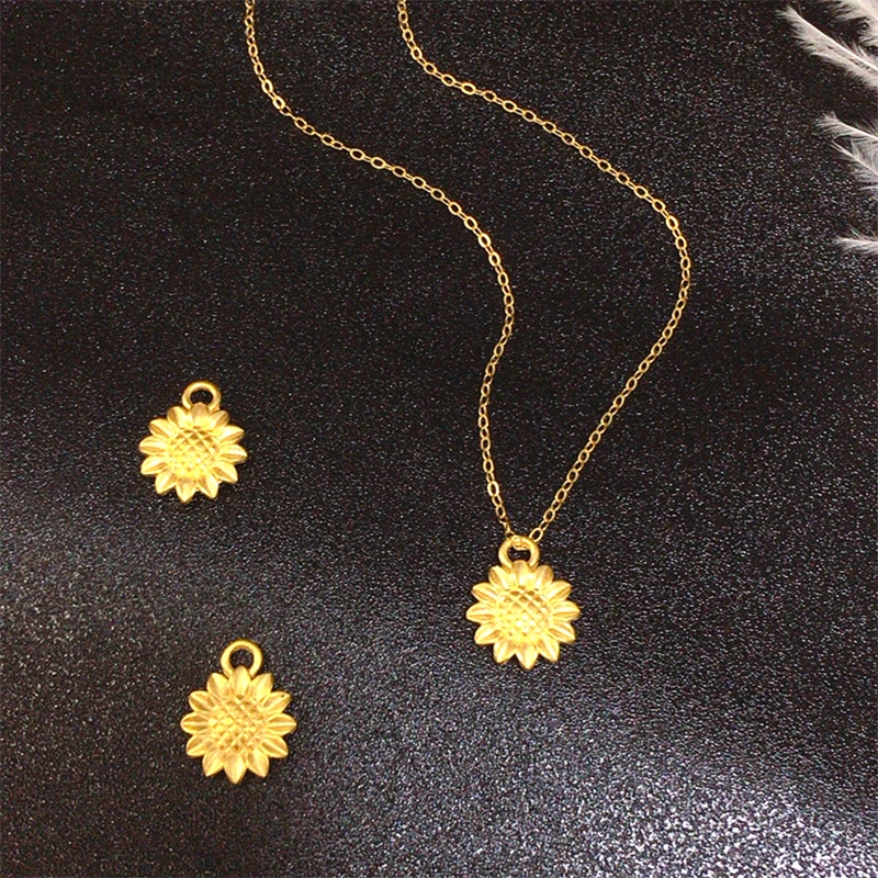ANI 18K Au750 Solid Yellow Gold Chain Women Engagement Necklace Mini Style Birthday Gift Shape Sun Flower 24k Gold Pendant
ANI 18K Au750 Solid Yellow Gold Chain Women Engagement Necklace Mini Style Birthday Gift Shape Sun Flower 24k Gold Pendant