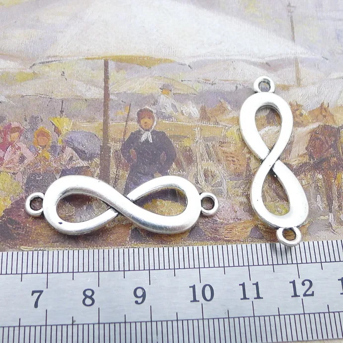 Jewelry Making Supplies 5 Pieces 40x12mm Antique Silver Color Bracelet Infinity Symbol 
Jewelry Making Supplies 5 Pieces 40x12mm Antique Silver Color Bracelet Infinity Symbol