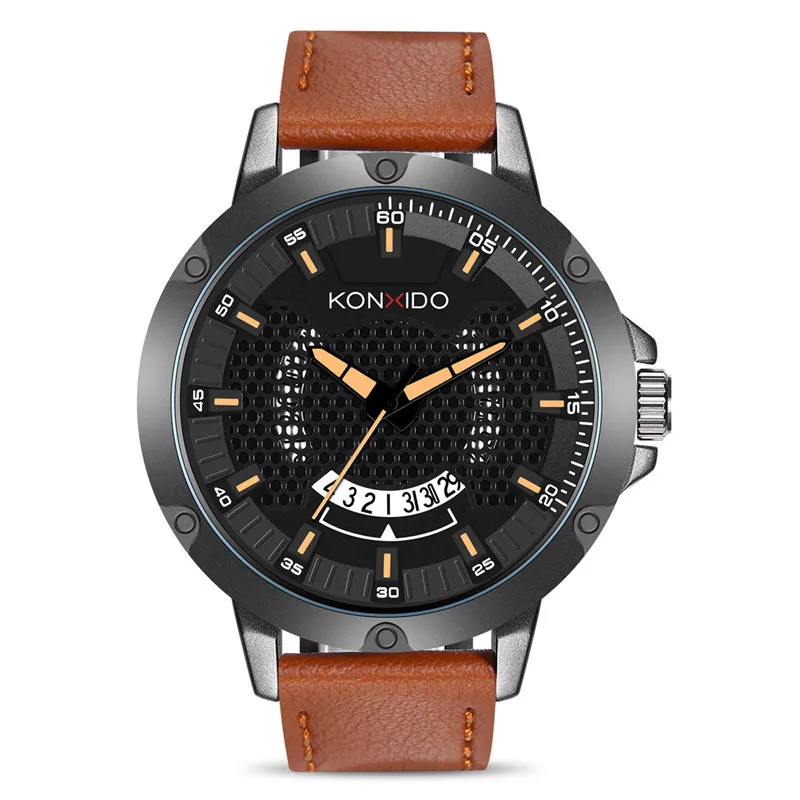 

KONXIDO/gallery of 6215 new watch sports leisure quartz watch calendar leather watch men's watch