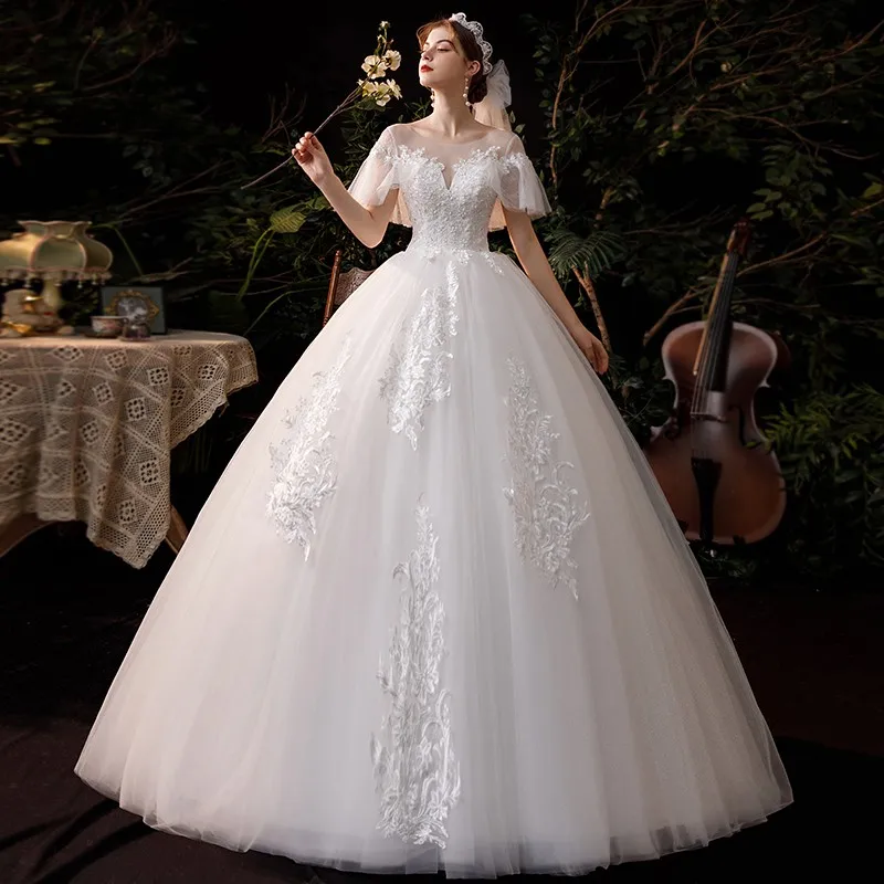 Vestido De Noiva 2021 Новый Классический Vestido De Noiva, элегантное платье, с круглым вырезом, на шнуровке бальный наряд принцессы роскошное свадебное пла...
Vestido De Noiva 2021 Новый Классический Vestido De Noiva, элегантное платье, с круглым вырезом, на шнуровке бальный наряд принцессы роскошное свадебное пла...