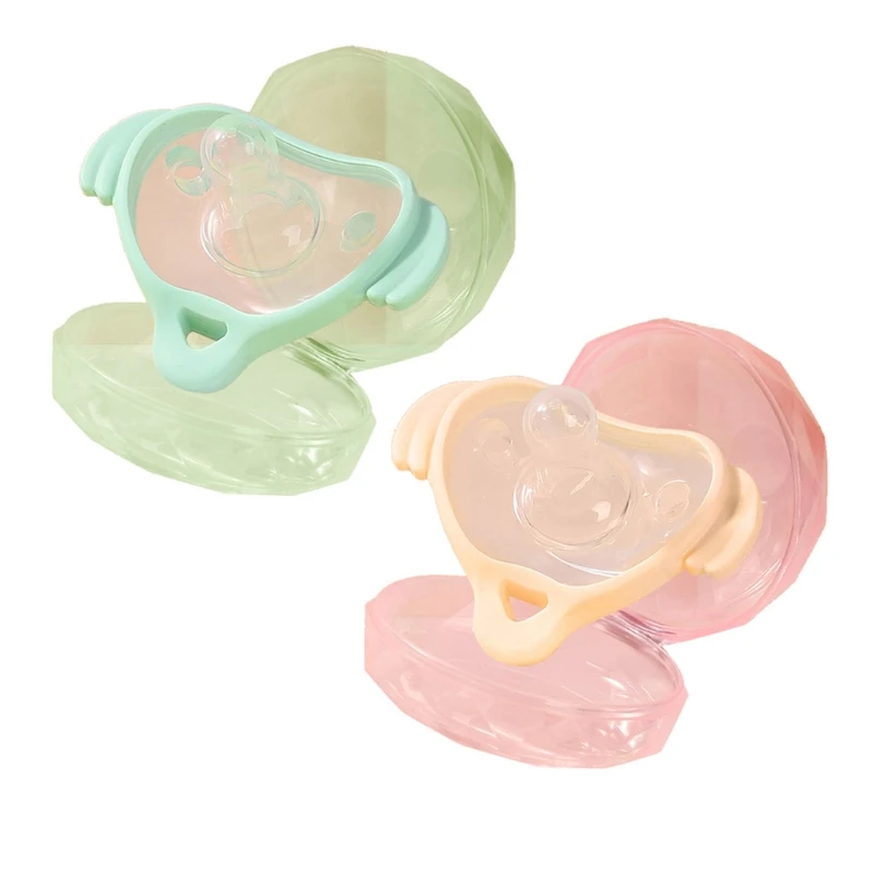 Baby Silicone Pacifier+Storage Box Set Infant Teething Chewing Soother Comfort Appease Nipple+Teether Dust Cover
Baby Silicone Pacifier+Storage Box Set Infant Teething Chewing Soother Comfort Appease Nipple+Teether Dust Cover