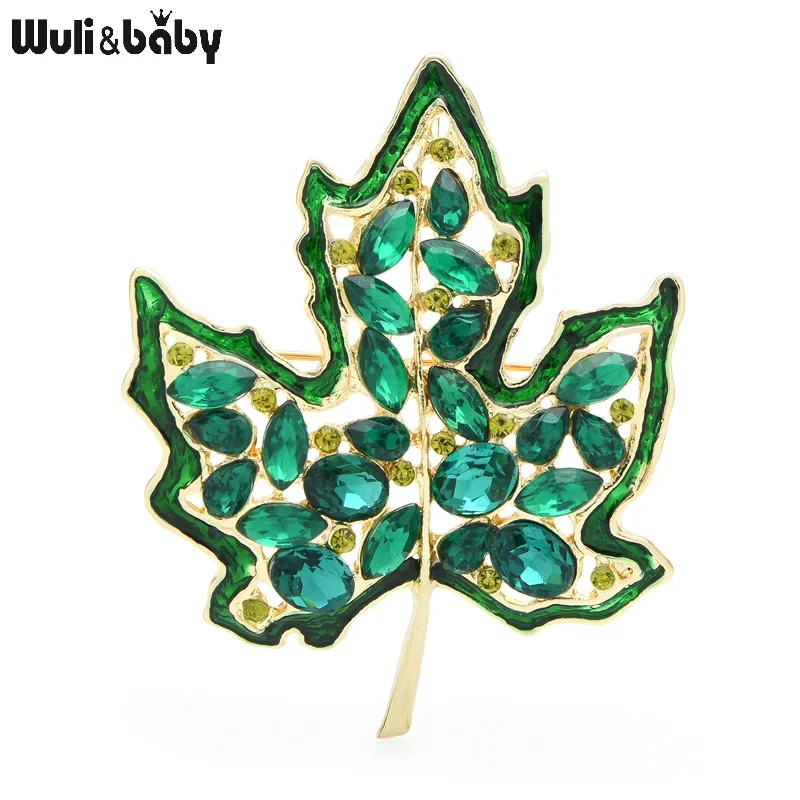 Wuli&baby Rhinestone Maple Leaf Brooches Women Unisex 4-color Enamel Flower Party Office Brooches Pins Gifts
Wuli&baby Rhinestone Maple Leaf Brooches Women Unisex 4-color Enamel Flower Party Office Brooches Pins Gifts