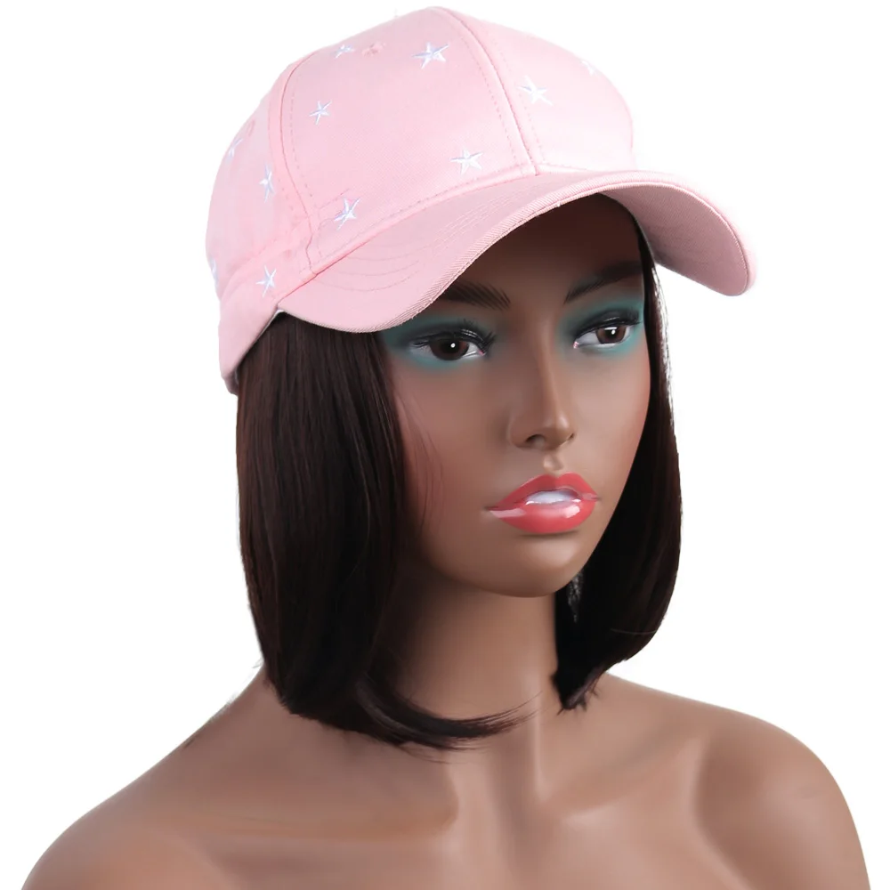 MODERN QUEEN Colors Fashion Baseball Cap Hair wig Short Synthetic Straight Bob Cap Hair Heat Resistant Fiber for Women Dressing
MODERN QUEEN Colors Fashion Baseball Cap Hair wig Short Synthetic Straight Bob Cap Hair Heat Resistant Fiber for Women Dressing